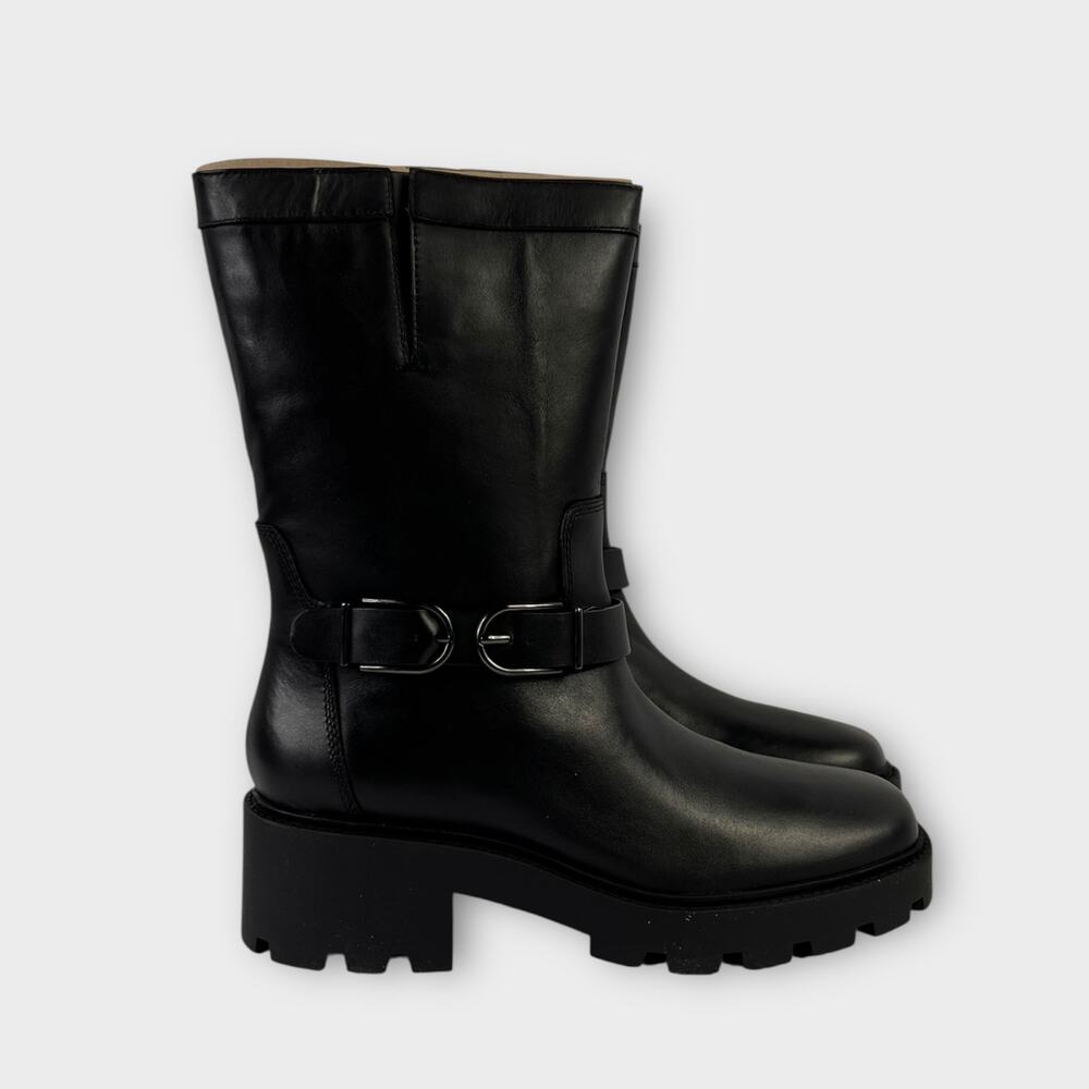 Franco Sarto Elle Lug Boot in Black Size 9.5 NEW - Picture 2 of 12